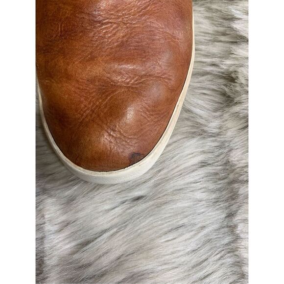 Frye Ivy Slip On Comfort Sneakers, Women's size 9M Cognac, Distressed leather - Picture 10 of 10